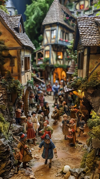 Free Miniature Village Scene Image - Miniature, Village, Rural ...