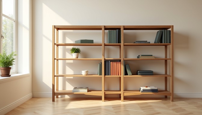 Free Minimalist Bookshelf Design Image - Bookshelf, Illustration ...
