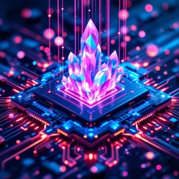 Free Digital Crystal Core Image - Microchip, Cyberpunk, Neon | Download ...