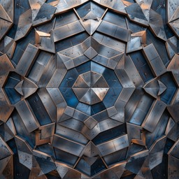 Free Geometric Metal Pattern Image - Geometric, Metal, Metallic ...