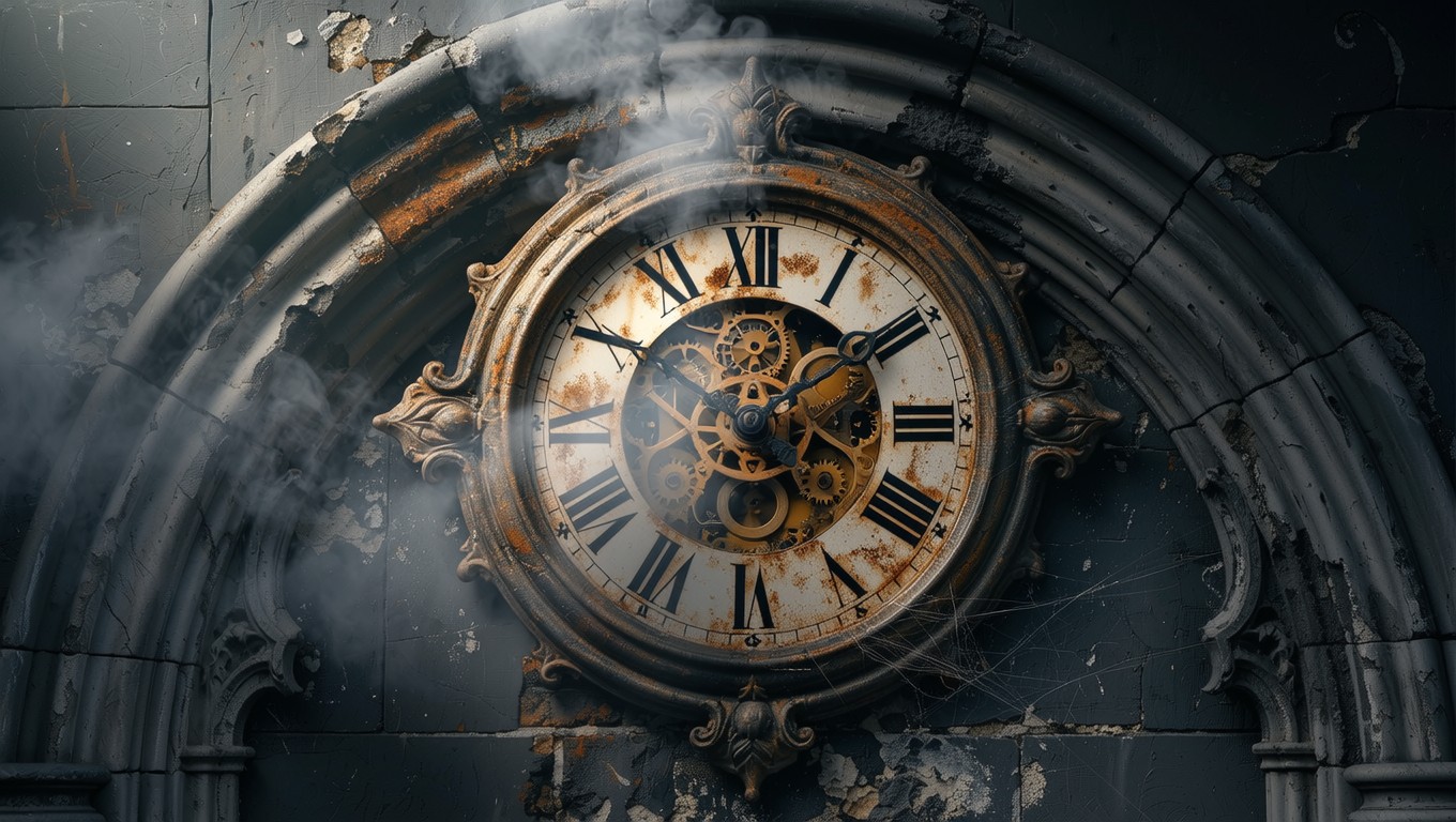 Forever Time Clock Free Time Decays Forever Image - Clock, Rust, Decay | Download at StockCake
