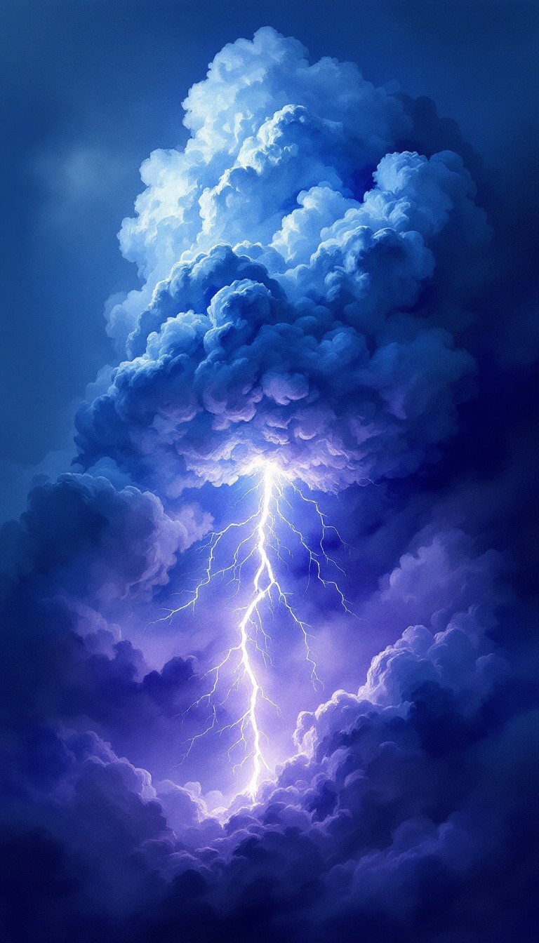Free Lightning Pierces Night Image - Lightning, Storm, Clouds ...