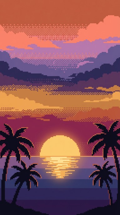 Free Pixel Paradise Sunset Image - Sunset, Beach, Ocean | Download at ...