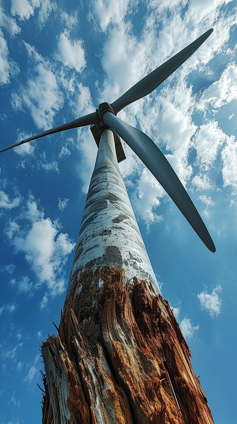 Free Windmill Skyward View Image - Windmill, Sky, Clouds | Download at ...