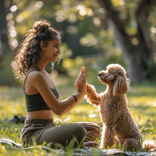 Free Playful bonding moment Image - Woman, Poodle, Bonding | Download ...