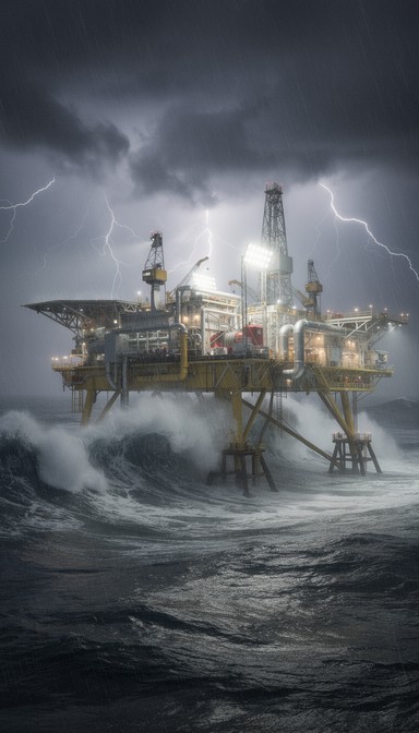 Free Rig Defies Storm Image - Oil, Rig, Platform | Download at StockCake