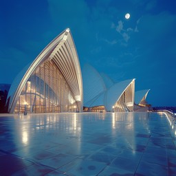 Free Moonlit Opera House Image - Architecture, Moon, Night | Download ...