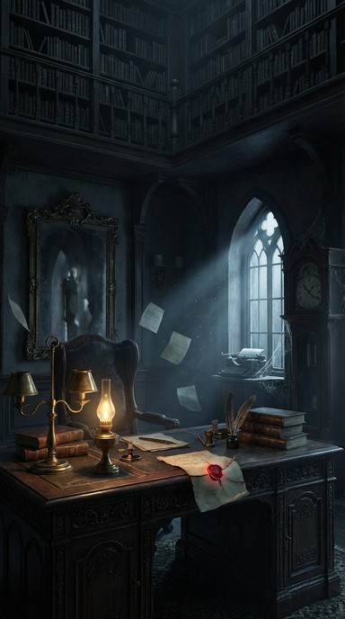 Free Haunted Victorian Study Image - Gothic, Victorian, Office ...
