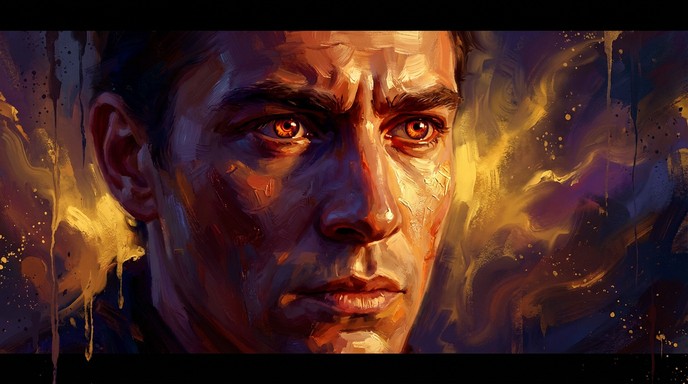 Free Fierce Determination Portrait Image - Portrait, Painting ...