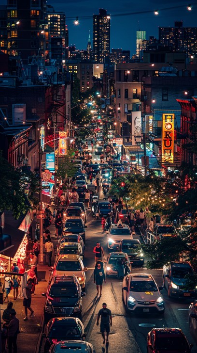 Free Bustling City Night Image - City, Night, Street | Download at ...