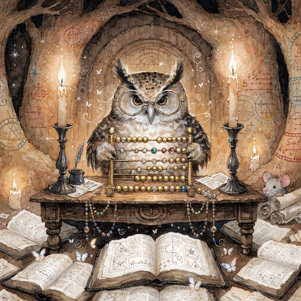 Free Owl's Magical Mathematics Image - Owl, Mouse, Library | Download ...