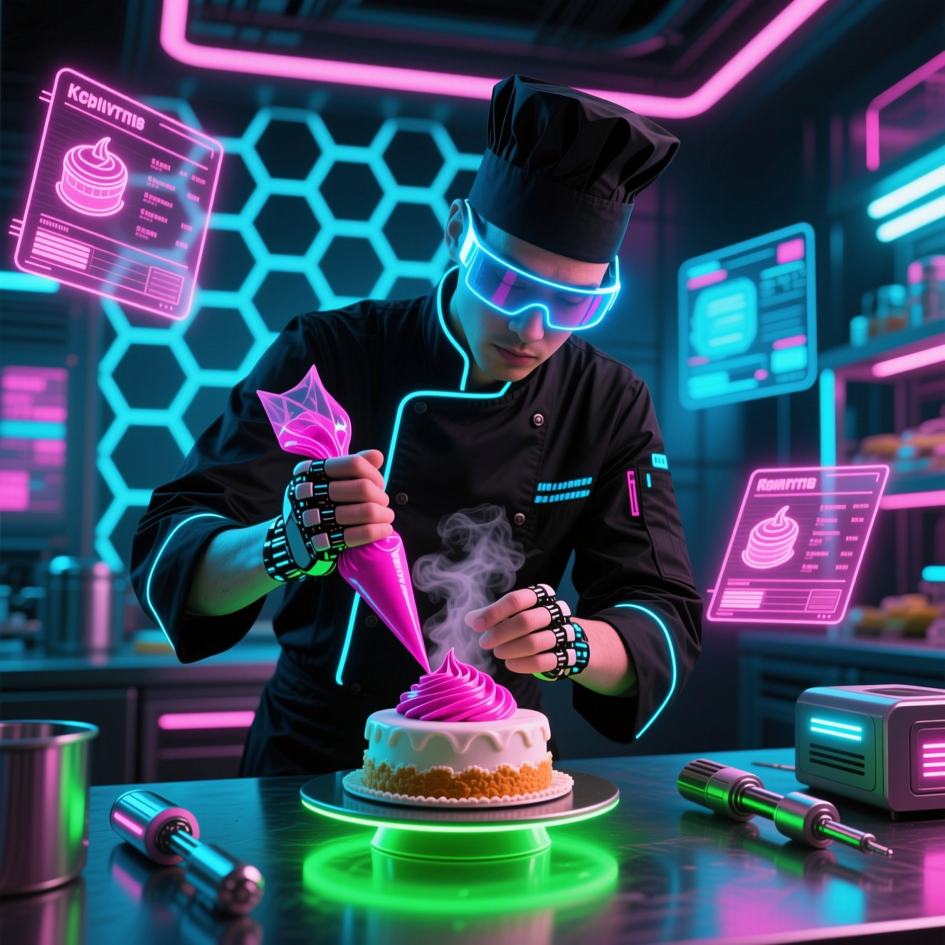 Free Cyberpunk Pastry Chef Image - Cyberpunk, Pastry, Chef | Download ...