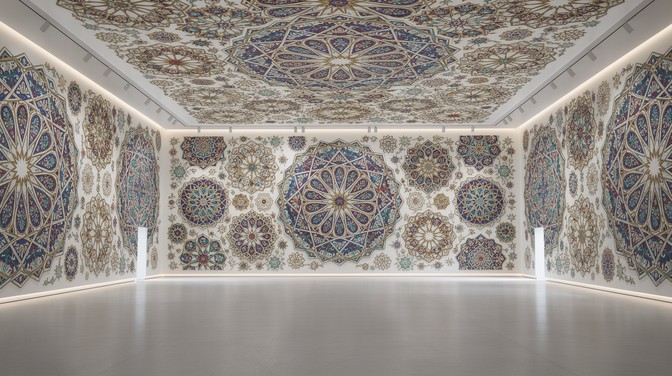 Pattern In Installations Free Islamic Pattern Installation Image - Geometric, Islamic, Pattern ...
