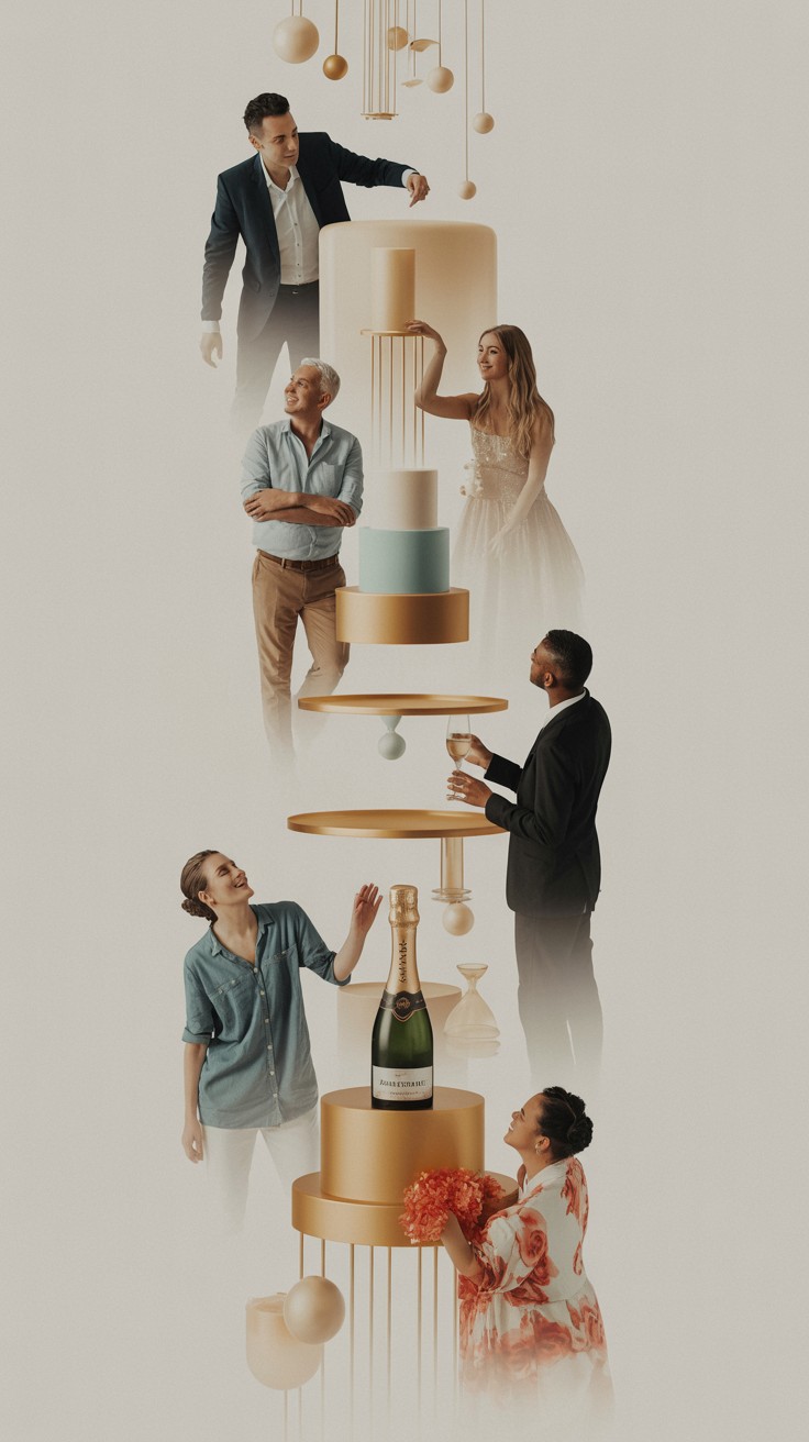 Free Tiered celebration moments Image - Celebration, Champagne, Cake ...