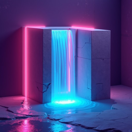 Free Neon Ice Cascade Image - Cyberpunk, Neon, Waterfall | Download at ...