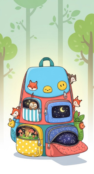 Free Magical Adventure Backpack Image - Backpack, Rucksack, Cartoon ...