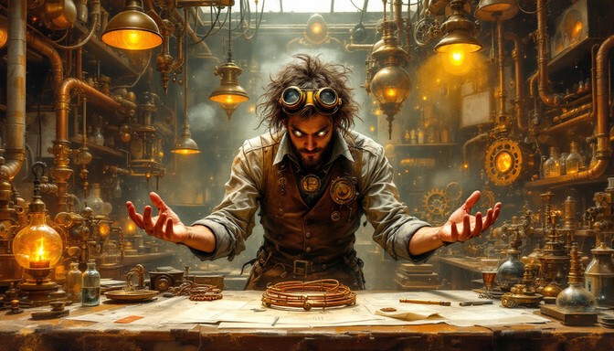 Free Steampunk Inventor's Workshop Image - Steampunk, Inventor ...