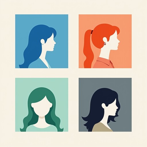 Subtle Profiles Free Colorful Abstract Profiles Image - Profiles, Geometric, Minimal ...