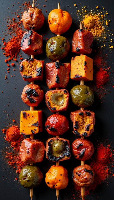 Kebeba Free Spiced Grilled Kebabs Image - Kebabs, Grilled, Skewers | Download ...