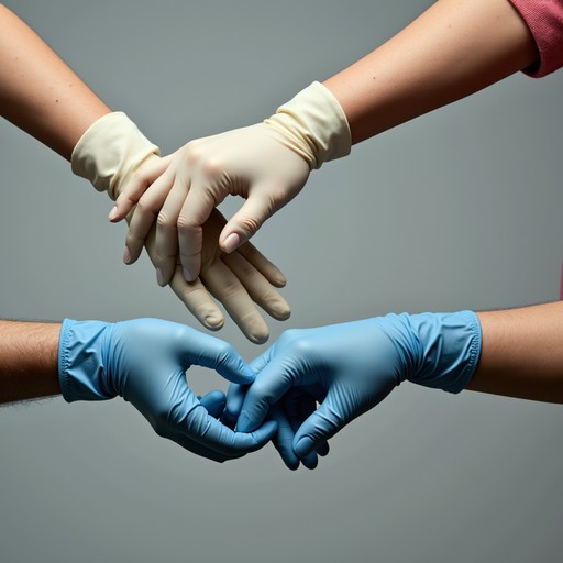 Occupation Using Hand Download Gloved Hands Together Image - Gloves, Healthcare, Safety ...