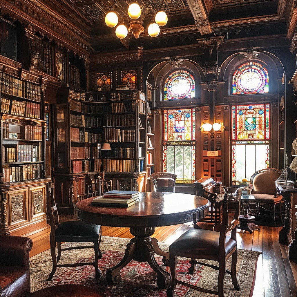 Free Elegant Library Interior Image - Library, Books, Wooden | Download ...