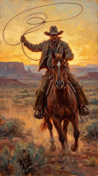 Free Cowboy Swinging Lasso Image - Cowboy, Lasso, Western | Download at ...