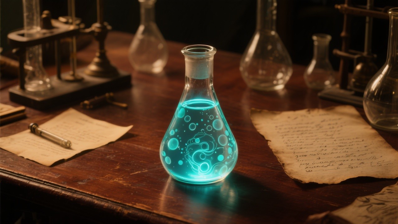 Free Luminous Alchemical Experiment Image - Potion, Glowing, Laboratory ...