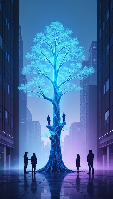Free Transcendent Tech Tree Image - Bioluminescent, Technology, Tree ...