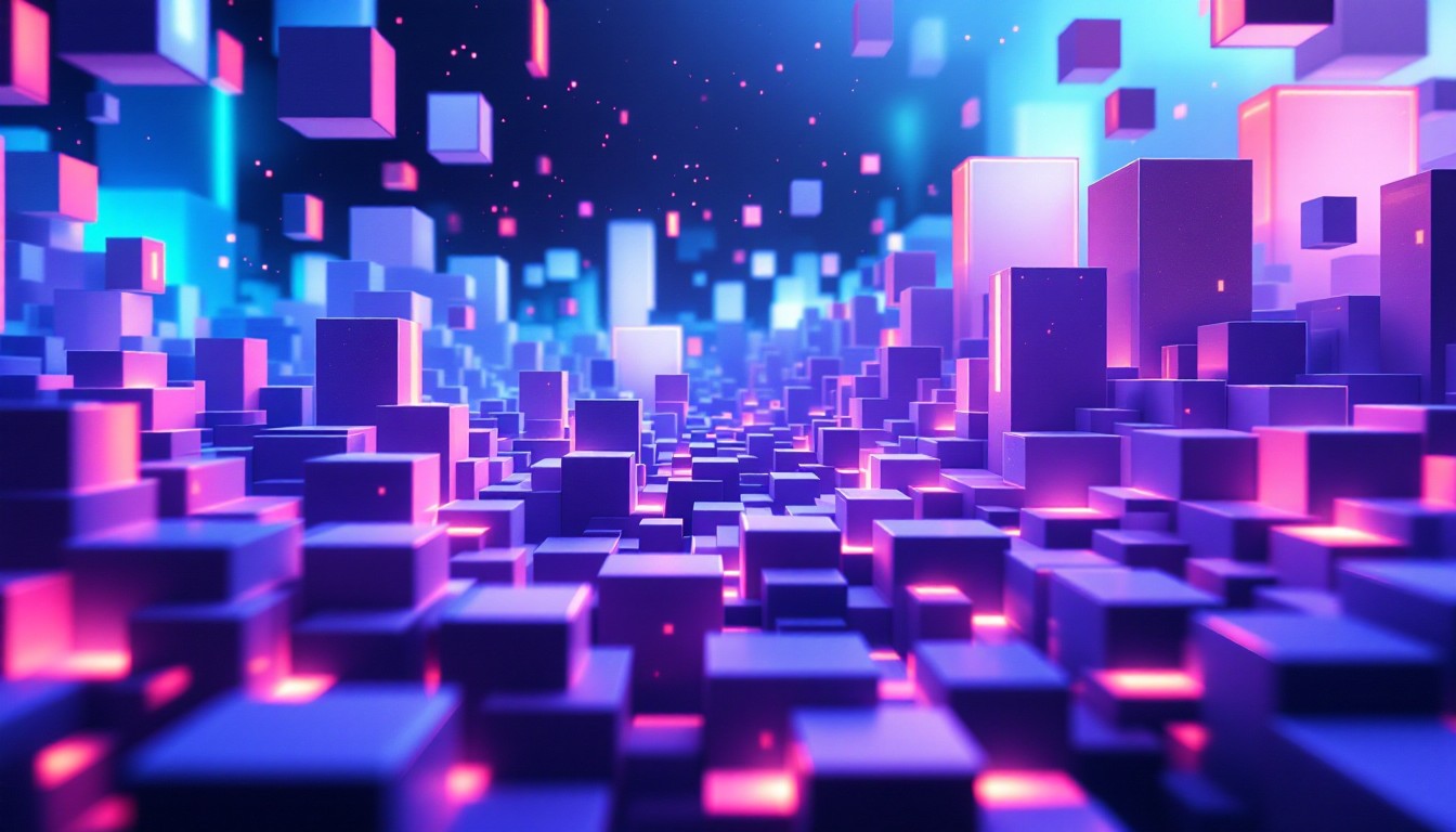 Free Neon Pixel Cascade Image - Digital, Abstract, Pixel | Download at ...