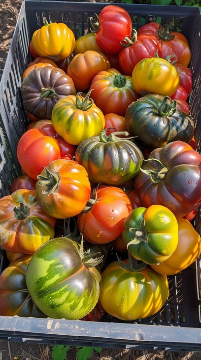 Free Colorful Tomato Harvest Image - Tomatoes, Heirloom, Harvest ...
