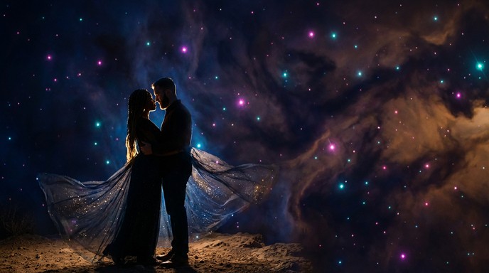 Free Love Beyond Stars Image - Romance, Couple, Space | Download at ...