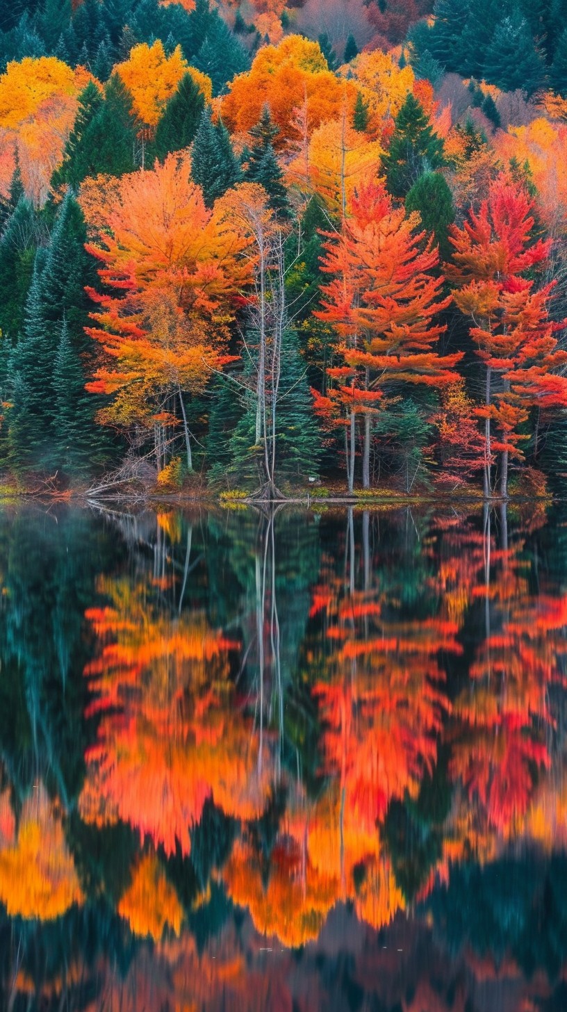 Free Autumn Reflection Perfection Photo - Autumn, Trees, Reflection ...