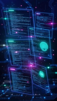 Free Digital Legal Authentication Image - Cyberpunk, Holographic, Neon ...