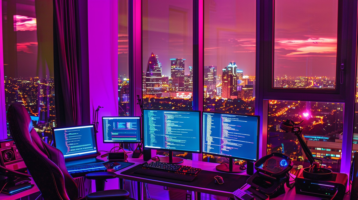 Free Urban Tech Haven Image - Technology, Cityscape, Twilight ...