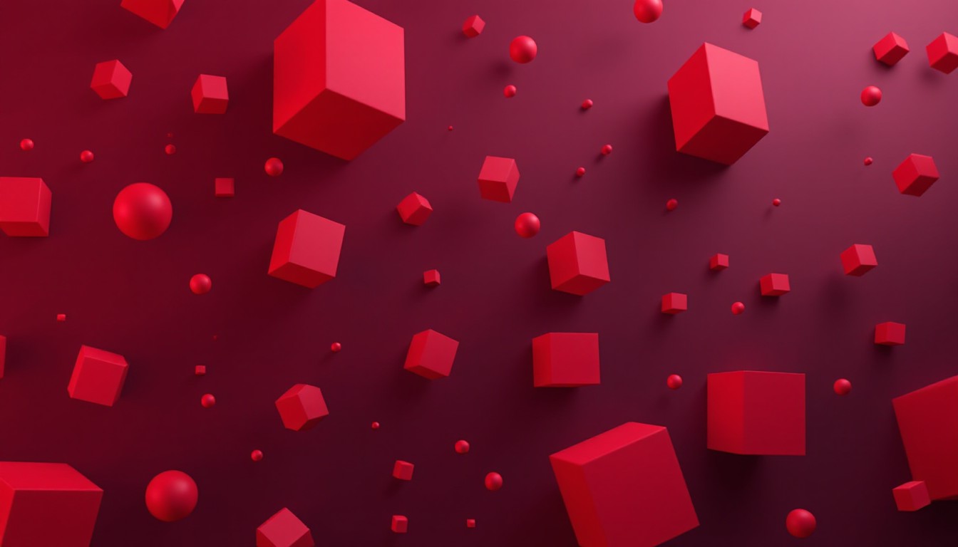 Free Red Geometric Abstraction Image - Abstract, Geometric, Red ...