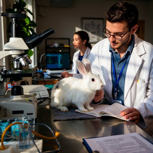 Free Laboratory Rabbit Study Image | Download at StockCake