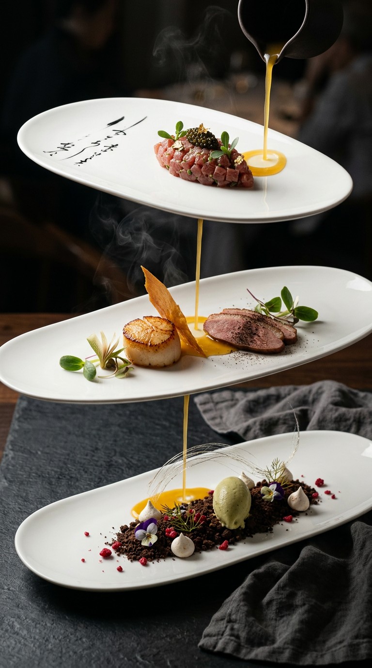 Free Vertical Dining Journey Image - Gourmet, Fine-dining, Culinary ...