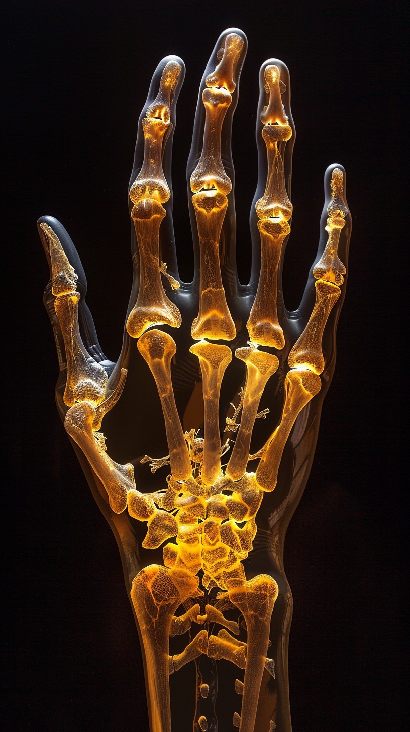 Free Illuminated Skeletal Hand Image - Skeletal, Hand, Bones | Download ...