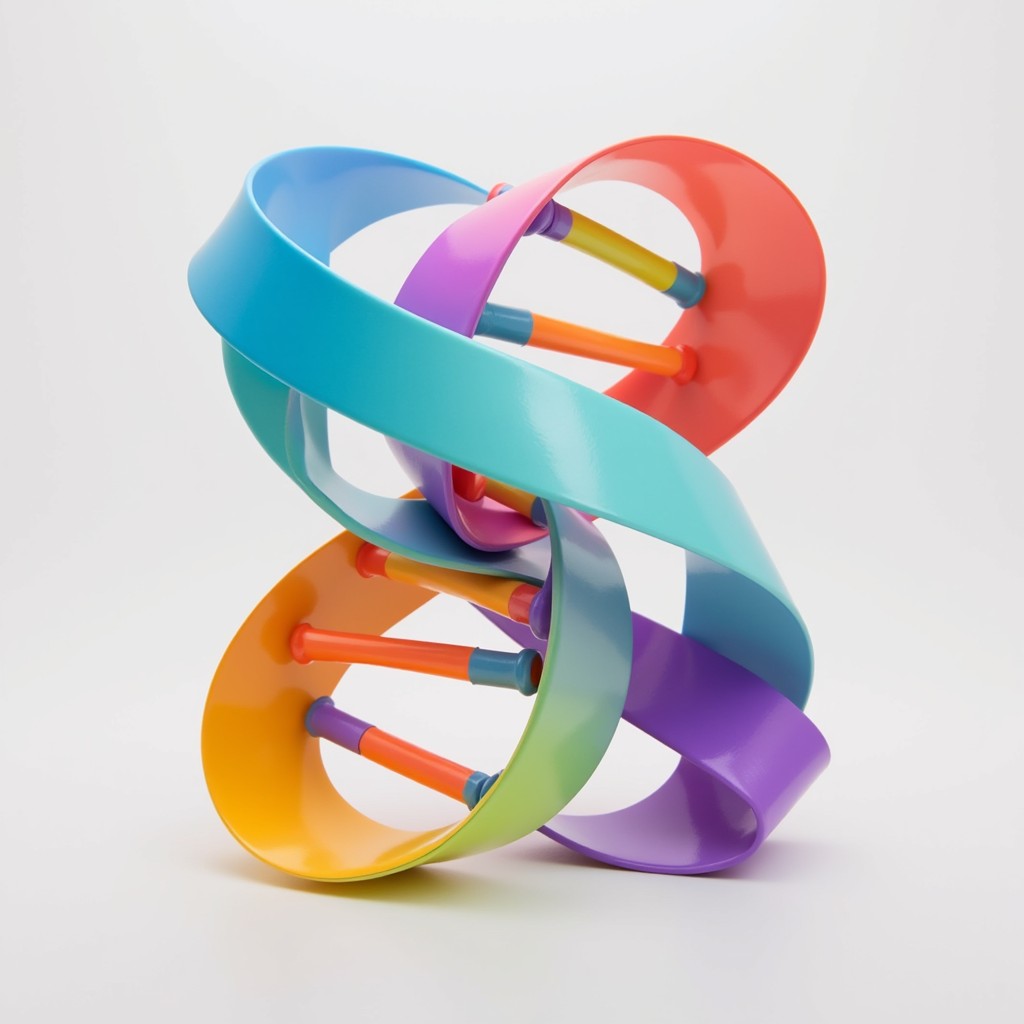 Free Spiraling Rainbow Helix Image - Helix, Ribbon, Spiral | Download ...
