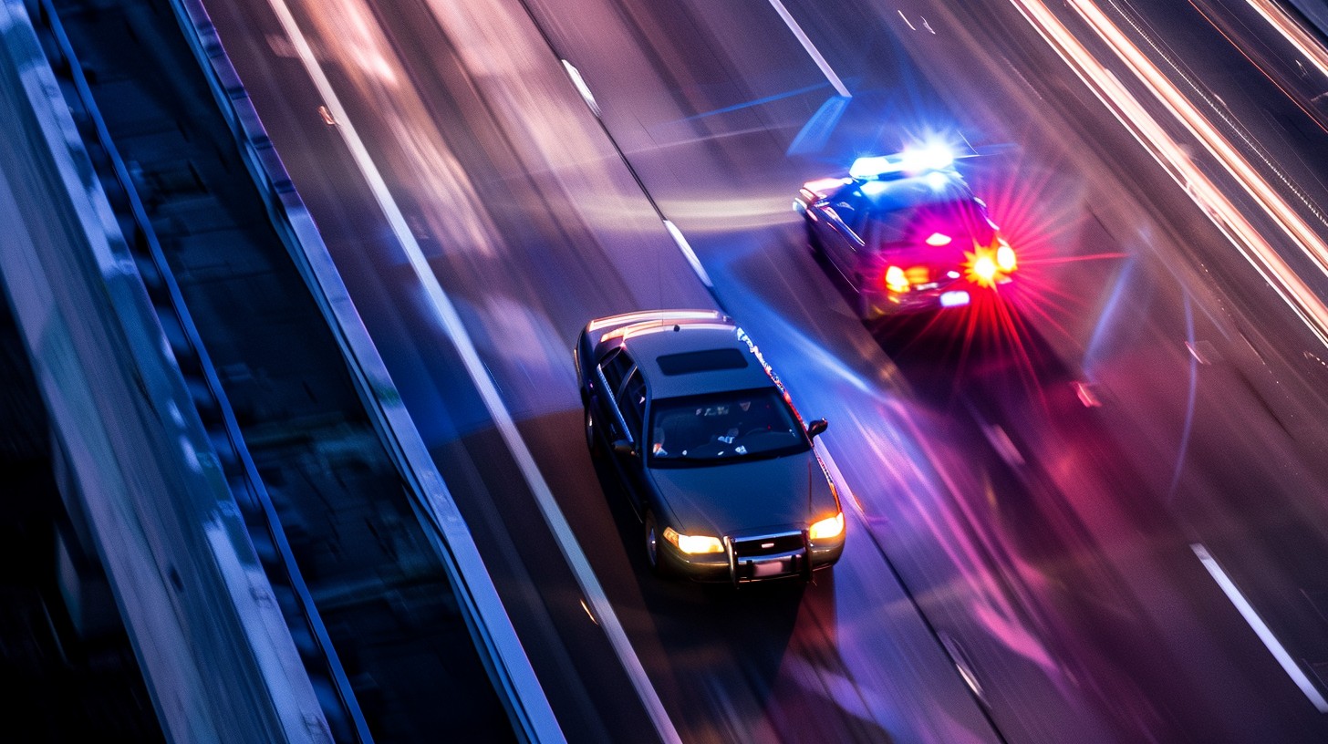 Two Cars Chasing Free Police car chase Photo - Police, Pursuit, Night | Download at ...