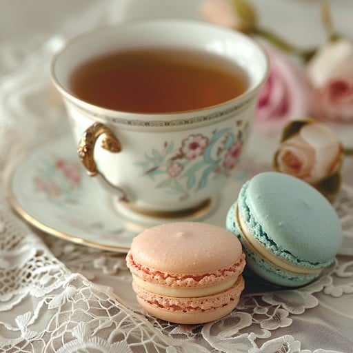 Free Tea Time Delights Photo - Tea, Macarons, Porcelain | Download at ...