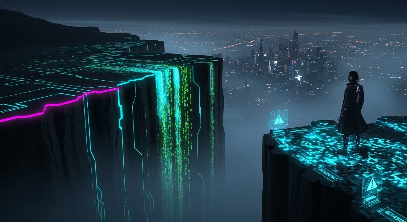 Free Digital Reality Edge Image - Cyberpunk, Neon, Cliff | Download at ...