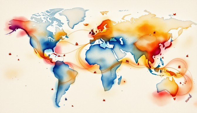Free Watercolor World Map Photo - Watercolor, Map, Global | Download at ...