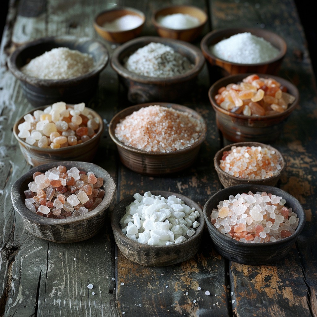 Free Salt Variety Display Image - Salt, Bowls, Wooden | Download at ...