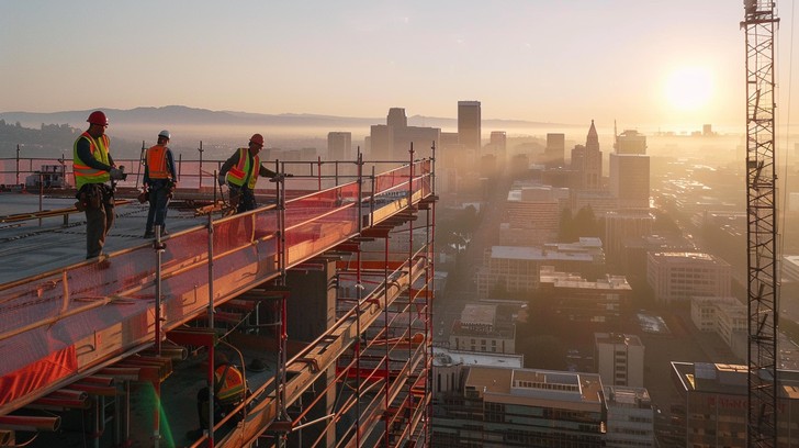A Rise Building Work Free Sunrise Construction Work Image - Construction, Sunrise ...