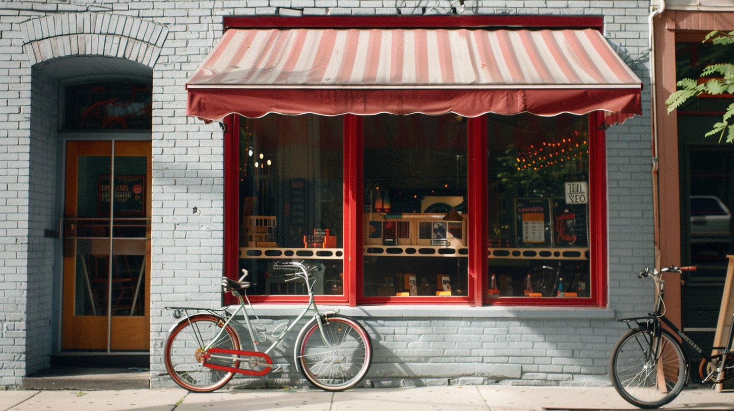 Free Charming Storefront View Image - Storefront, Bicycle, Red ...
