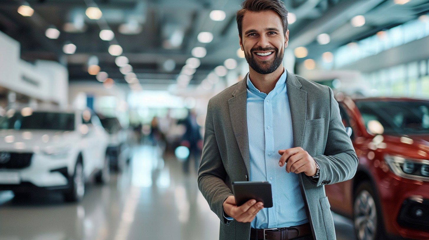 Free Confident Salesman Smiling Image - Salesman, Car, Dealership ...