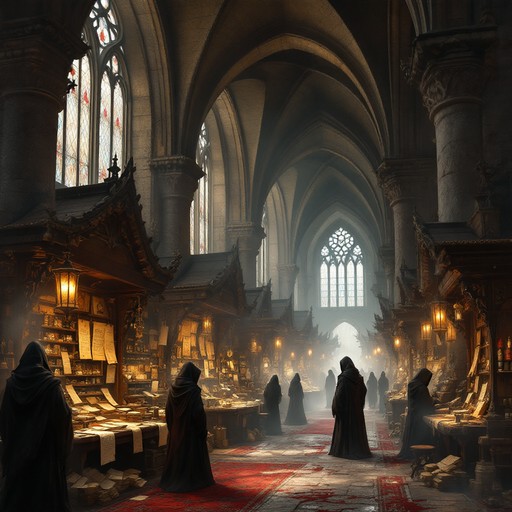 Free Gothic Market Mystery Image - Gothic, Cathedral, Marketplace ...