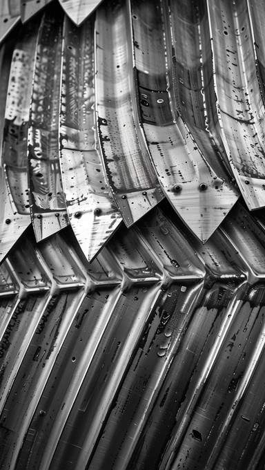 Shiny Metal Ridges Free Metallic Ridges Abstract Image - Abstract, Metallic, Aluminum ...