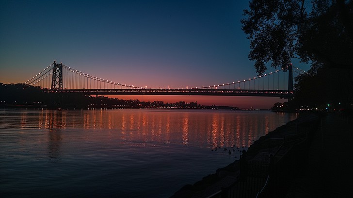 Free Twilight Bridge View Image - Twilight, Bridge, Reflection ...